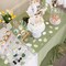 300Pcs Green Flower Petals, Silk Rose Petals Wedding Aisle Scatter Flower Petals for Flower Girl Fake Rose Petals